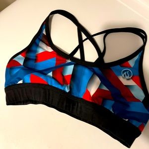 INKnBURN stripes sports bra, barely used, worn once. No snags or pull. EUC